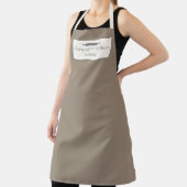Aangepaste bakkernaam Taupe Chef of Personeel Apro Schort (Insitu)