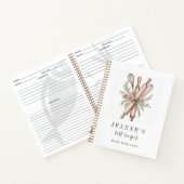 Aangepaste Bakkers Rolling Pin Whisk Recept Sjablo Notitieboek (Binnen)