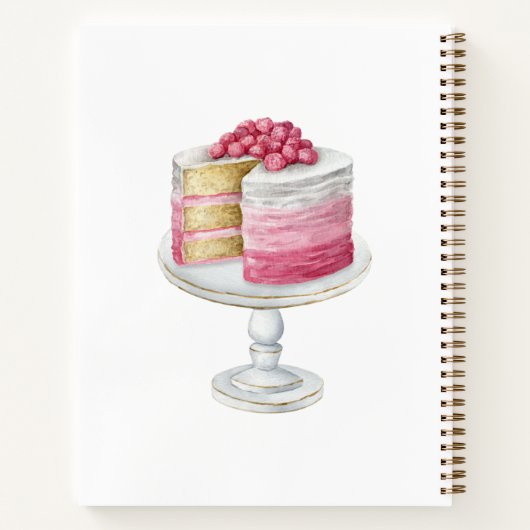 Aangepaste Bakkers Rolling Pin Whisk Recept Sjablo Notitieboek (Achterkant)