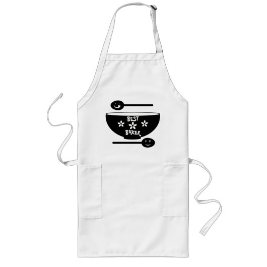 Aangepaste bakkersverpakking / Cook Apron Lang Schort (Voorkant)