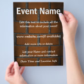 Aangepaste bakwand voor Event Brick Flyer (Hand)