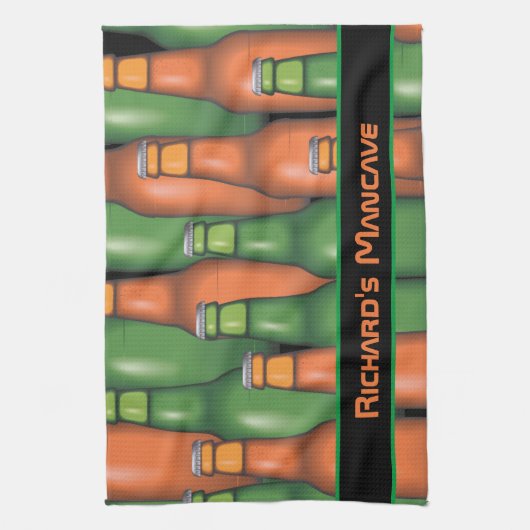 Aangepaste balie voor Mancave Beer Theedoek (Verticaal)