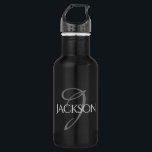 Aangepaste balk | Eenvoudige naam van het klassiek Waterfles<br><div class="desc">Modern. Eenvoudig. Classic. Uniek. Gepersonaliseerd. Geweldig voor verjaardagen,  vrijgezellenfeesten,  bruiloften,  of elke dag. #Zazzle #zazzlemade #rebel #winkelen #fashionista #unforgettable #giftsforlife #allegiftigdaydeas #TagsForLikes #instagood #photooftheday #WelcomeToFharrynland</div>