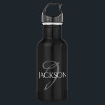 Aangepaste balk | Eenvoudige naam van het klassiek Waterfles<br><div class="desc">Modern. Eenvoudig. Classic. Uniek. Gepersonaliseerd. Geweldig voor verjaardagen, vrijgezellenfeesten, bruiloften, of elke dag. #Zazzle #zazzlemade #rebel #winkelen #fashionista #unforgettable #giftsforlife #allegiftigdaydeas #TagsForLikes #instagood #photooftheday #WelcomeToFharrynland</div>