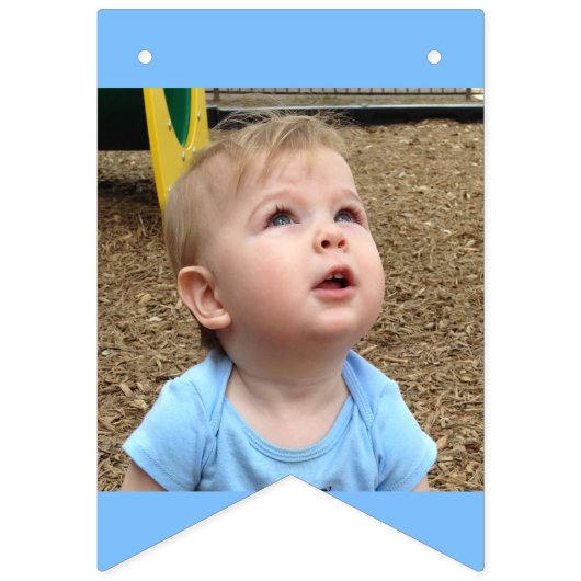 Aangepaste balk Mitzvah Blue Vlaggetjes (Tweede vlag)