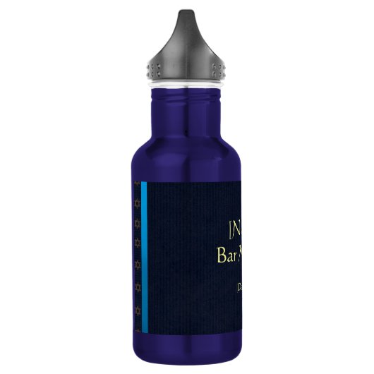 Aangepaste balk Mitzvah Favors Waterfles (Links)