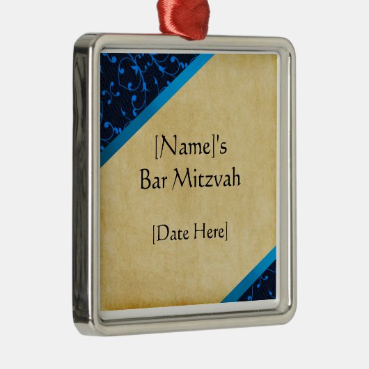 Aangepaste balk Mitzvah Ornament Favors (Rechts)