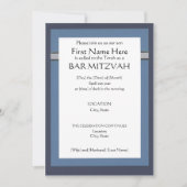 Aangepaste balk Mitzvah-uitnodigingen Kaart (Voorkant)