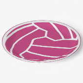 Aangepaste balkontwerper Netball Thema Papieren Bordje (Gekanteld)