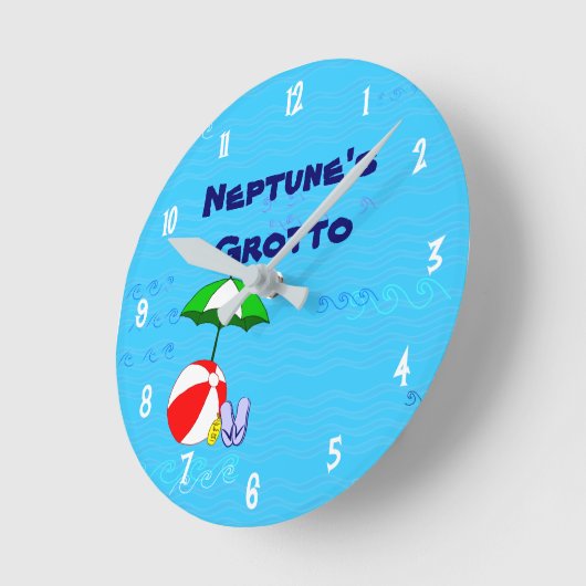 Aangepaste balkpool Speelgoed Klokwitnummers Ronde Klok (Hoek)