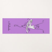 Aangepaste Ballerina-naam en gekleurde yoga-mat Yogamat (Voorkant (horizontaal))