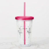 Aangepaste Ballerina tumblers Acryl Drinkbeker (Voorkant)