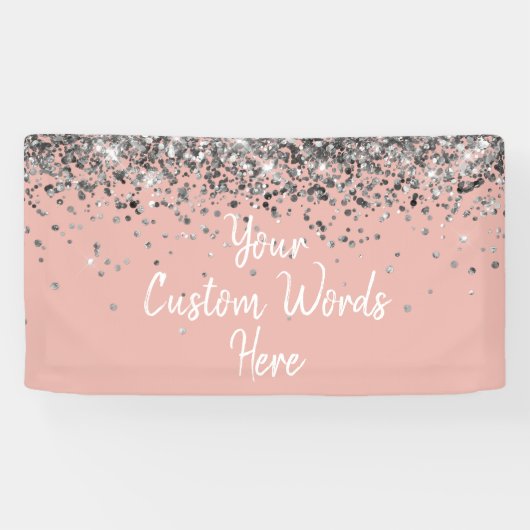 Aangepaste ballet- en zilveren verjaardagsfeestje spandoek (Horizontaal)