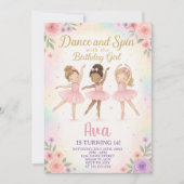 Aangepaste Ballet Princess Sjabloon Kaart (Voorkant)