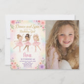 Aangepaste Ballet Princess Sjabloon met foto Kaart (Voorkant)