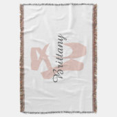 Aangepaste ballet Slipper Ballerina Dancer Center Deken (Voorkant Verticaal)