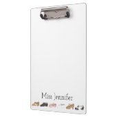 Aangepaste balletkraan Acro Lyrical Dance Teacher Klembord (Links)