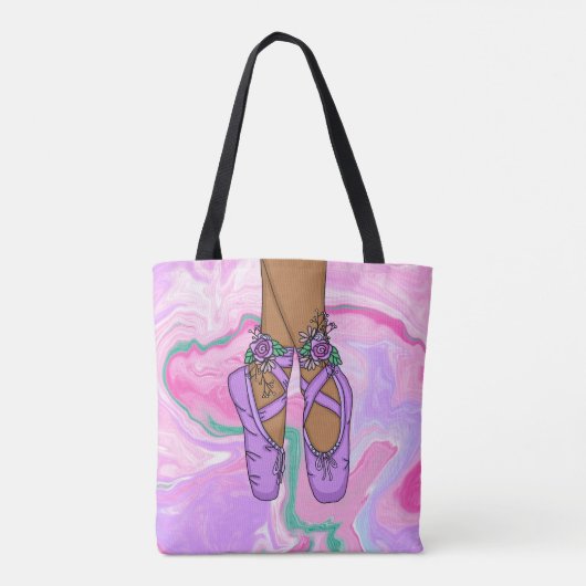 Aangepaste ballettas | Dance Shoes Tote Bag (Achterkant)