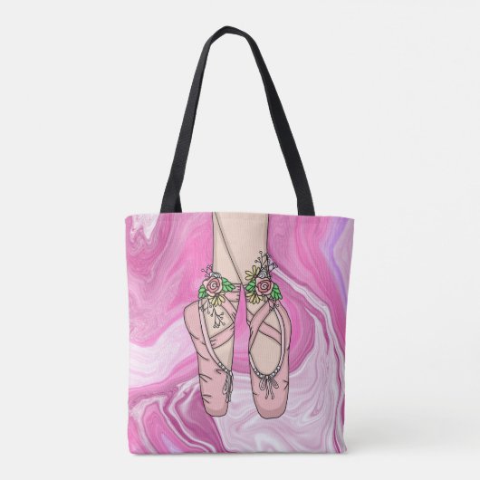 Aangepaste ballettas | Dance Shoes Tote Bag (Achterkant)