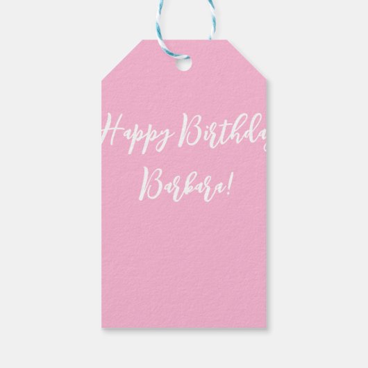 Aangepaste ballon met kleine luchtvulling cadeaulabel (Achterkant)