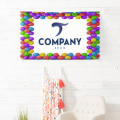 Aangepaste ballonrand Bedrijfsbanner Uw Logo toevo Spandoek (Insitu)