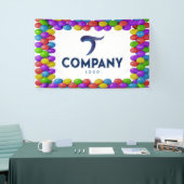 Aangepaste ballonrand Bedrijfsbanner Uw Logo toevo Spandoek (Beurs)