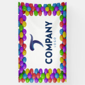 Aangepaste ballonrand Bedrijfsbanner Uw Logo toevo Spandoek (Verticaal)