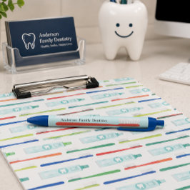 Aangepaste balpen voor tandartspraktijk zwarte inkt pen