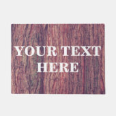 Aangepaste Bamboe Wood Achtergrond Deurmat (Voorkant)