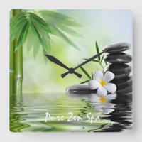 Aangepaste Bamboe Zen Stones Water Plumeria