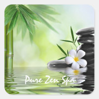 Aangepaste Bamboe Zen Stones Water Plumeria