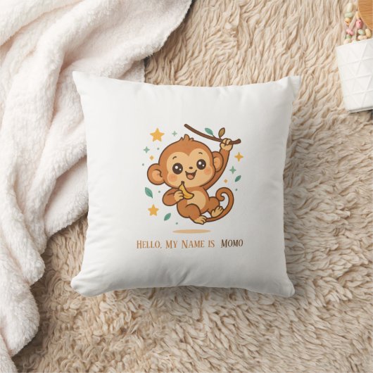 Aangepaste Banaan Stuiter Aap Cute Baby Dier Kussen (Deken)