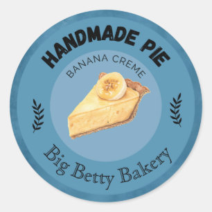 Aangepaste Banana Cream Pie Labels   gepersonalise