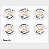 Aangepaste Banana Cream Pie Labels | gepersonalise (Vel)