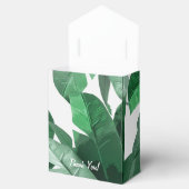 Aangepaste Banana Leaf Print Favor Box Bedankdoosjes (Geopend)