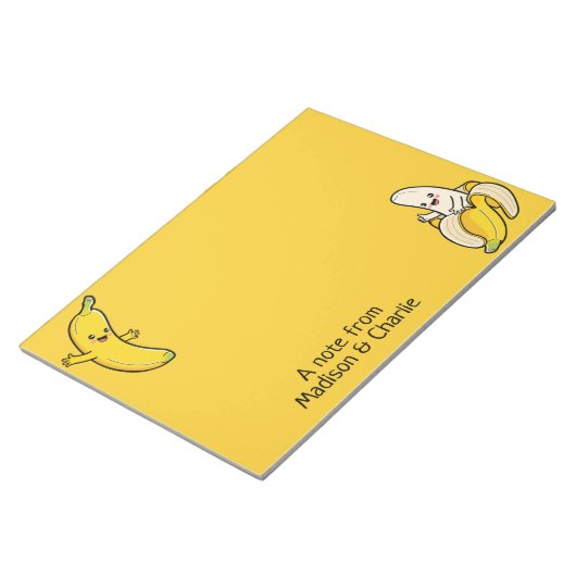 Aangepaste Bananas-laptop Notitieblok (Schuin)