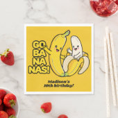 Aangepaste Bananas-tekst Servet (Insitu)