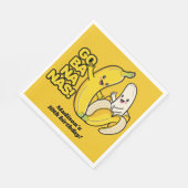 Aangepaste Bananas-tekst Servet (Hoek)