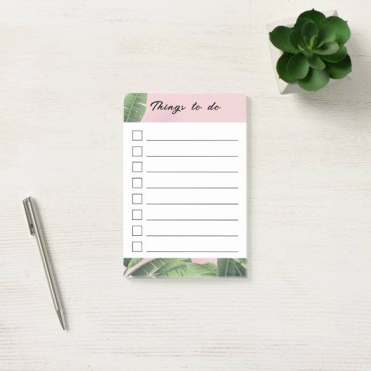 Aangepaste Bananenbladeren Post-it® Notes (Kantoor)