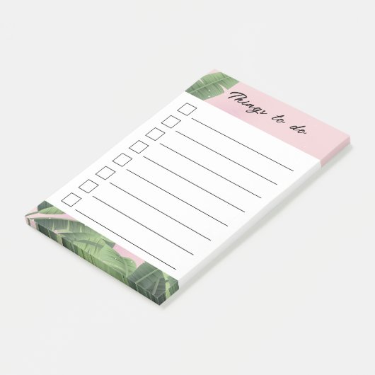 Aangepaste Bananenbladeren Post-it® Notes (Schuin)