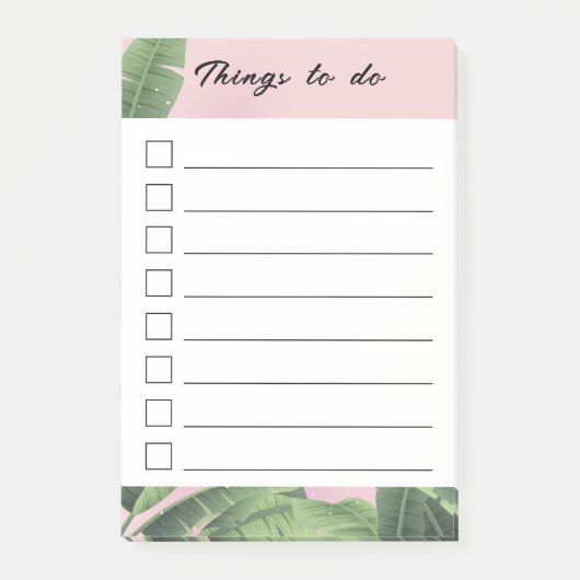 Aangepaste Bananenbladeren Post-it® Notes (Voorkant)