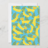 Aangepaste bananenpartij kaart (Achterkant)