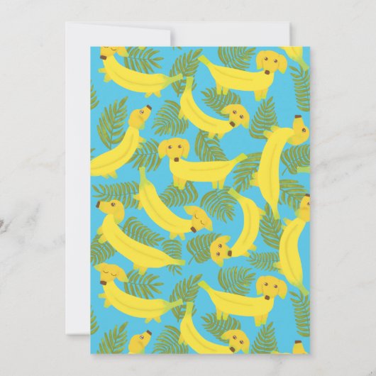 Aangepaste bananenpartij kaart (Achterkant)