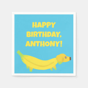 Aangepaste bananenpartij servet
