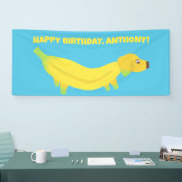 Aangepaste bananenpartij spandoek