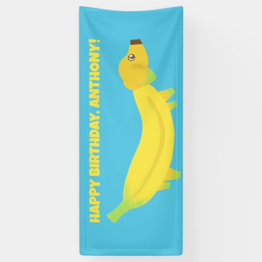 Aangepaste bananenpartij spandoek (Verticaal)