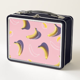 Aangepaste bananenpatroon lunchbox