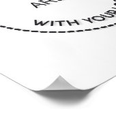 Aangepaste Band-foto-Logo QR-code Gigons-datums Poster (Hoek)