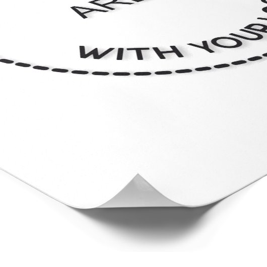 Aangepaste Band-foto-Logo QR-code Gigons-datums Poster (Hoek)