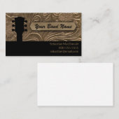 Aangepaste band Guitar Country Westerne muzikant Visitekaartje (Voorkant / Achterkant)